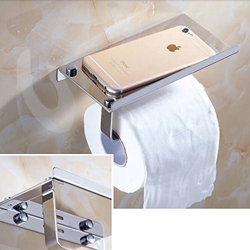 Edelstahl Bad Handtuch Toilettenpapierhalter Speichergewebe Kleiderbügel - 5