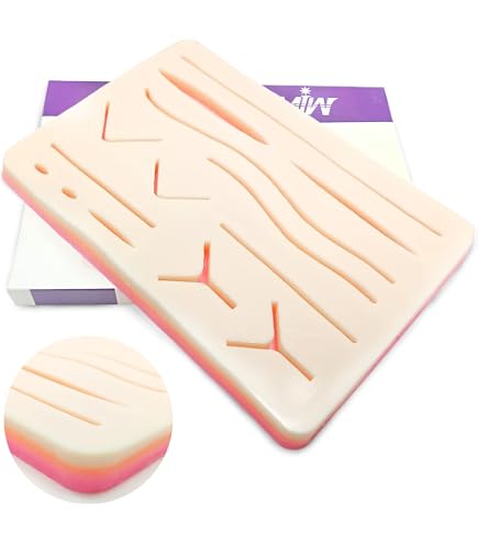 Lot De 10 Coussinets En Silicone Pour Entraînement à La Suture Cutanée - Médi Fausse Pratique DS-1356