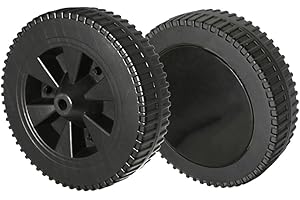 CARPANGO 2 PCS 7" Grill Wheels Replacement Parts for Charbroil Gas Grills, BBQ Oven Wheels Oven Wheels 170MM