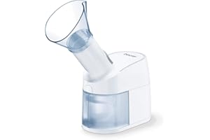 Beurer SI 40 Inhalateur, à Utiliser au Niveau de la Bouche, du Nez et de la Gorge Contre le Rhume, Nébulisation de Liquides et d'Huiles Essentielles, Ultra Silencieux