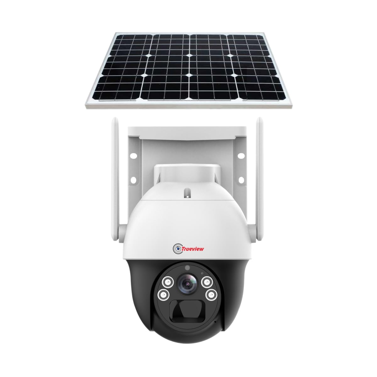 Trueview 4G Sim 4Mp Solar Powered CCTV Security Camera with Solar Panel | Surveillance for Agriculture | Remote Area | Construction Site | Garden (4MP Solar Mini PTZ)