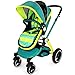 i-Safe System - Lil Friend Trio Travel System Pram & Luxury Stroller 3 in 1 Complete With Car Seat + Changing Bag + Rain Covers