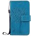 Produktbild Nancen Tasche Hülle für Nokia Microsoft Lumia 435 (4 Zoll) Flip Schutzhülle Zubehör Lederhülle mit Silikon Back Cover PU Leder Handytasche im Bookstyle Stand Funktion Kartenfächer Magnet Etui Schale