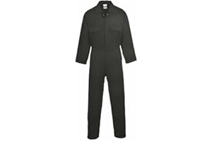 Portwest Euro Baumwoll Overall, Größe: S, Farbe: Schwarz, S998BKRS
