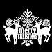 Produktbild Kofun-Fenster Tür Aufkleber Wand Decor Merry Christmas Deer Wandbild Abnehmbare Wandtattoo Aufkleber Home Shop Fenster Decor DIY Dekoration 58 x 44 cm 58x44 cm/22.8"x17.3" Weiß