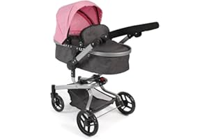 Bayer Chic 2000-Carrito para muñecas Yolo color rosa. (593 86), de 4 a 8 años.