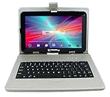 LINSAY NEW F10XHDBDS, Quad Core, 1GB RAM DDR3 8GB Android 4.4 Kit Kat with Silver Keyboard Bundle Deluxe