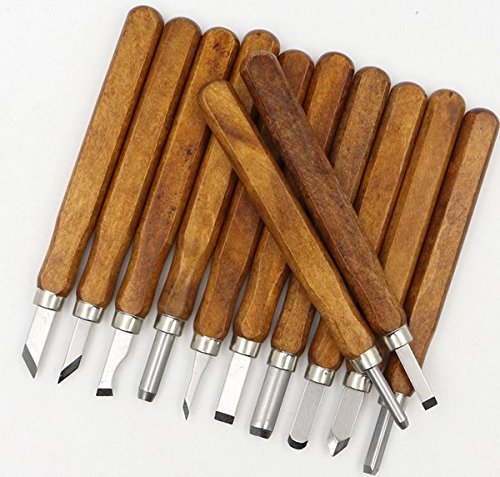 TILY Professional 8-teiliges Holzschnitzerei Meißel Set Holz Schnitzmesser-Set für Anfänger / Power Grip Schnitzwerkzeuge - 2