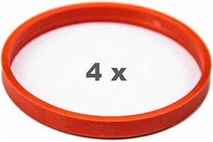 4 x pneugo! Bagues de centrage pour jantes alu 72.0 mm - 66.6 mm