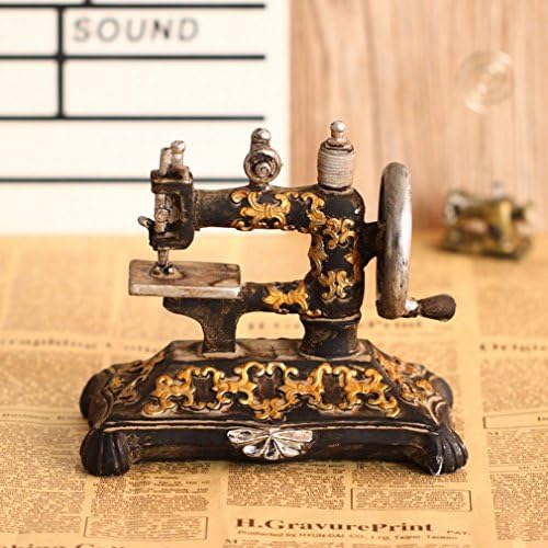 GYP European Antique Sewing Machine Ornaments Retro Resin Model Clothing Store Decoration Photography Photography Props,A