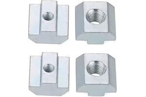 FEEIMOL Dadi a T Scorrevoli Dado Scorrevole con Scanalatura a T Scorrevole in Acciaio al Carbonio per Alluminio Profilo (20 Serie) M6, 40pcs