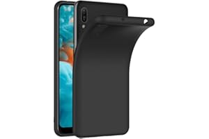 COPHONE Funda Negro Huawei Y6 2019 , Negro Silicona Fundas para Huawei Y6 2019 Carcasa Negro Funda Case Y6 2019 Flexible Ultra Delgado