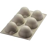 silikomart | Silicone Mould for Monoportions Lemon DELIZIA, Non-Stick, 6 | Pack of 1 Non-Stick Cake Tin, 85 x 59 x 42 mm, Vol