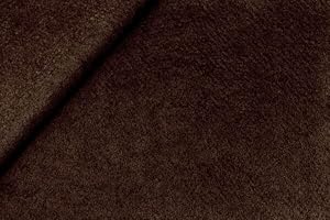 LE ANTICHE MERCERIE PANNOLENCI a Tinta Unita, Vendita al Mezzo Metro, 1 quantità = 50 CM, Vari Colori, Altezza 180 cm (Marrone Scuro 539)