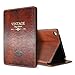 Produktbild iPad Pro 9.7"(2016 Release) Case Cover,Modern Vintage Book Style Case for Ipad Pro9.7"(2016 Release),Premium PU Leather Smart Case Auto Sleep Wake Slim Fit Multi Angle Stand,Brown