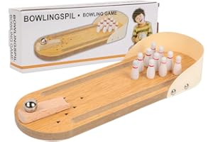 FPAEHRY Mini Bowling Game Mini Bowling Game Set Bowling Toys Tabletop Finger with 10 Bowling Pins and Metal Bowling Ball Home Bowling Alleys Gifts for Adults & Children