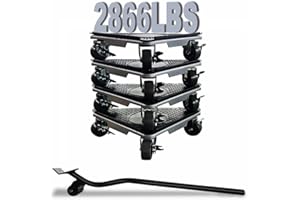 DUEBEL - Tobogán Elevador para Suelos de Madera Dura, Gato, Carro, electrodomésticos, Carro para Mover Muebles, 1300 kg