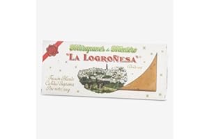 La Logroñesa Turrón de Mazapán artesano de Montoro - 200 gr - 1 unidad - Producto Premium - Típico Dulce Navideño - Receta Artesanal - Mazapanes Tradicionales - Auténtico Mazapán de Soto