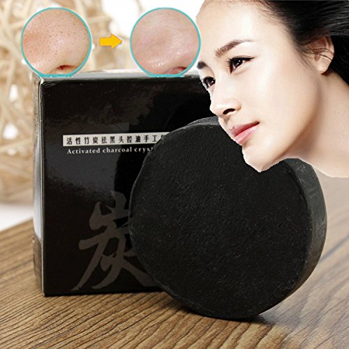 LuckyFine sanftes reinigen blackhead sauber von handgefertigten bambus holzkohle seife öl kontrolle - 2