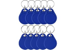 GODELY 10pcs 13.56MHz UID Riscrivibile IC Clone Smart Key Fobs, Etichetta Vuota Scrivibile Leggibile, Controllo di Accesso RFID Tag Token, Scheda Chiave Utilizzata per Copiare/Clonare
