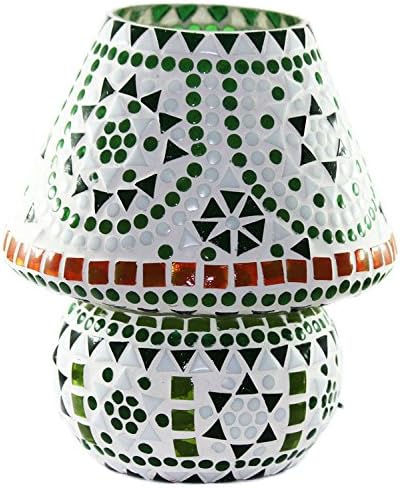 Edivine's Diffuser/Candle Holder/Handcrafted Festive Home Decor Mosaic Glass Candle Stand with round base Votive Tealight Holder, (DESIGN #62)