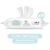 Sleepy Islak Mendil Bio Natural 360 Yaprak