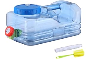 Umikk Bidón de Agua para Camping, 5 l ~ 22 l, Recipiente de Agua con Grifo, bidón de Agua portátil, depósito de Agua para Camping con Asas, bidón de Agua Libre de BPA,