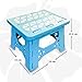 Bula Baby Folding Step Stool For Kids - New Safe Locking System and Non Slip Feet Grip - Blue