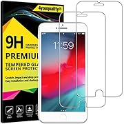 4youquality [2-Pack] iPhone 8 Plus 7 Plus Screen Protector, Premium Tempered Glass Film [LifetimeWarranty][Scratch-Resistant][Anti-Shatter] Screen Protector For Apple iPhone 8 Plus and iPhone 7 Plus