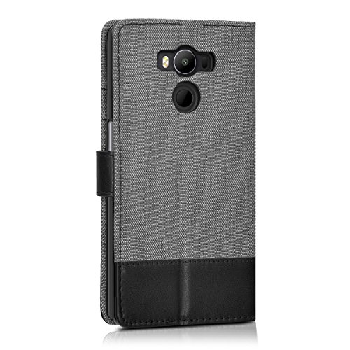 kwmobile Funda para Elephone P9000 - Carcasa de Tela y Cuero sint tico - con Tapa y Tarjetero Gris Negro reviews kwmobile Funda para Elephone P9000 - Carcasa de Tela y Cuero sint tico - con Tapa y Tarjetero Gris Negro