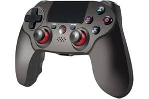 Cunsieun Wireless Controller per P4, Joystick P4,Compatibile con P4/Pro/Slim/PC,Giroscopio a tre Assi Integrato e Accelerometro a tre Assi, 600 mAh Dura 6-8 Ore,Cavo di Ricarica*1