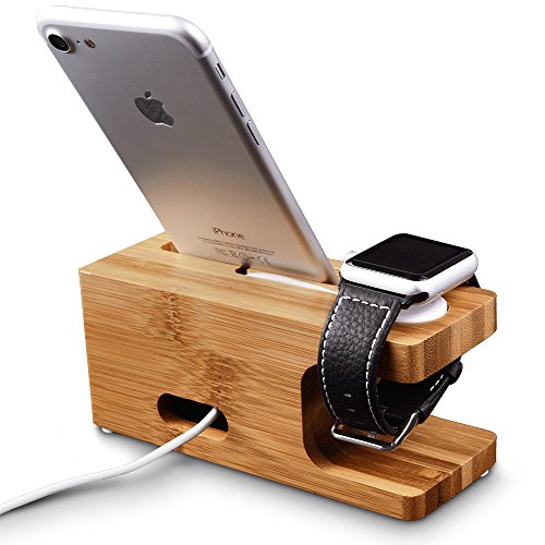 Fullmosa Apple Watch Stand Madera y Bamb Soportes de Carga Soporte Docking Station Soporte para Cradle para iPhone y Apple Watch Series1 Series 2 reviews Fullmosa Apple Watch Stand Madera y Bamb Soportes de Carga Soporte Docking Station Soporte para Cradle para iPhone y Apple Watch Series1 Series 2