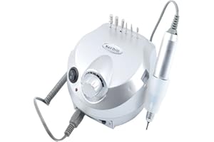 Anself Torno Taladro Lima Pulidor Eléctrico de Uñas (Silver)