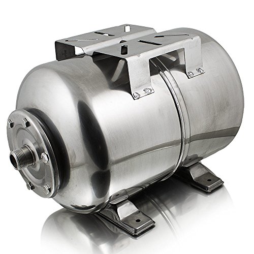 BITUXX® Edelstahl Membrankessel 24L Druckkessel Hauswasserwerk Kessel inkl Membran 1 Zoll Anschluss max. Druck 6 Bar - 2