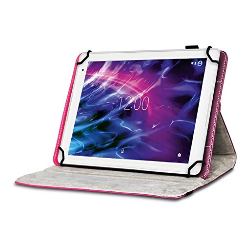 Medion Lifetab P9702 X10302 P10400 P10506 P10505 Tablet Robuste Universal Tablet Schutzhülle aus hochwertigem Kunstleder Hülle Tasche Standfunktion 360° Drehbar kombiniert Schutz und Design mit den Motiv Herz Cover Case Universal von UC-Express - 2