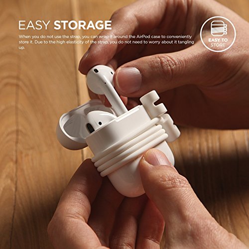 elago ESTR-Ap-WH Correa Auricular aud  fono Accesorio - Accesorio para Auriculares  Correa  Apple  Blanco  Airpods  450 mm  4 g 