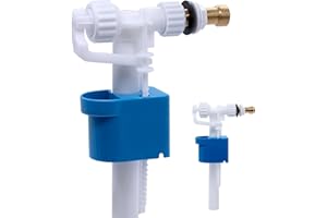 WYYFXY Valvola di riempimento universale - Raccordo in ottone - Ricambi - Quantità d'acqua regolabile - Risparmio idrico - Silenziosa