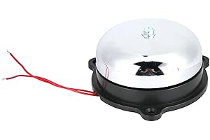 DIOCHE Campanello elettrico 100 mm - UZC4-100MM in rame puro e acciaio inossidabile - Allarme con segnale forte e anti-scintilla per scuole e fabbriche - Alimentatore cablato 10 W