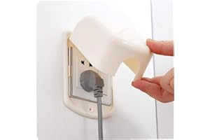 CASECOVER Pratique Plastique Bébé Anti-électrique Prise Couvercle Antipoussière Étanche Prise Interrupteur Étanche Boîtier De Protection 1pc