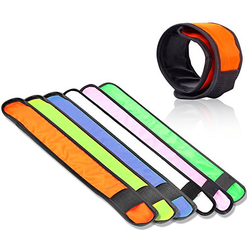 Esonstyle® 6 Stück LED Armband LED Klaps-Band-Glühen-Armband-Nachtsicherheits-Handgelenk-Band für das Wandern Jogging-das Radfahren gehende laufende Konzert-kampierende im Freiensport - 4