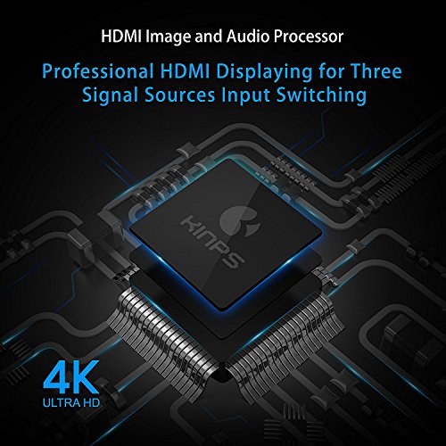 4K HDMI Switch, Ultra HD 3 In 1 Out HDMI Switcher Splitter with High Speed Nylon Braided Cable(4K*2K 3840×2160 24Hz/30Hz Video Supported) for 4K HDTV,XBOX ONE,XBOX 360,PS4,laptop. - 3