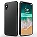 Produktbild iPhone X Handyhülle, ikalula Premium Kratzfeste iPhone X Schutzhülle Soft Flex Silikon iPhone X Cover Anti-Shock Ultra-thin iPhone X Hülle für iPhone X Bumper Case - Jet Schwarz