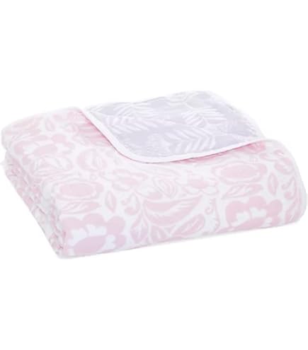aden anais 100% Katoen Mousseline Inbakeren & Ontvangende Dekens voor Baby Meisjes & Jongens, 120x120cm, Ideale Pasgeboren & Baby Inbakeren Wrap Set, Perfecte Douchegeschenken, 4 Pack, Keep Rising