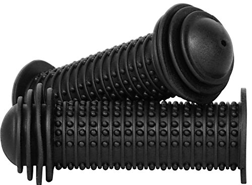 PROMETHEUS Kinderfahrradgriffe 1 Paar | Fahrradgriffe Lenkergriffe mit Sicherheitsende auch für Laufrad und Roller | Kindersicherheitsgriffe mit Sicherheitsprallkopf | Edition 2016 - 2