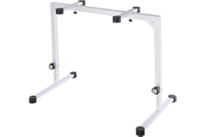 K&M 18810-015-76 Soporte para teclado Omega, Ajuste manual, Blanco