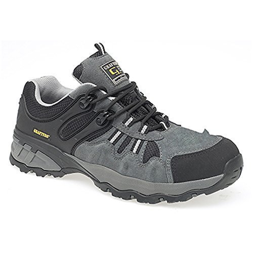 Grafters Fully Composite Non-Metal Safety Trainer For Men (11 UK (46 EU), Grey/Black)