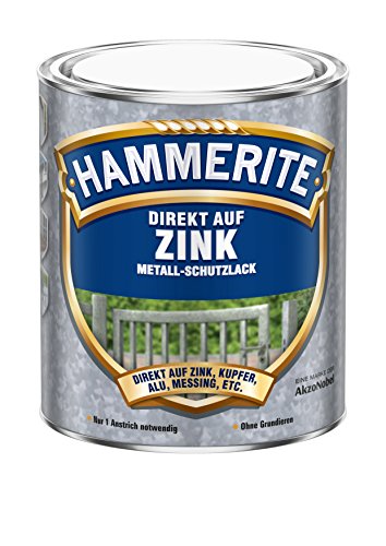 0,75L Hammerite Metallschutz Lack Direkt Auf Zink Schwarz