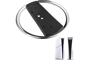 DEFIYEAR Vertical Stand for PS5 Slim/Disc & Digital Console, Base Stand for PS5 Accessories with Anti-Slip Pad