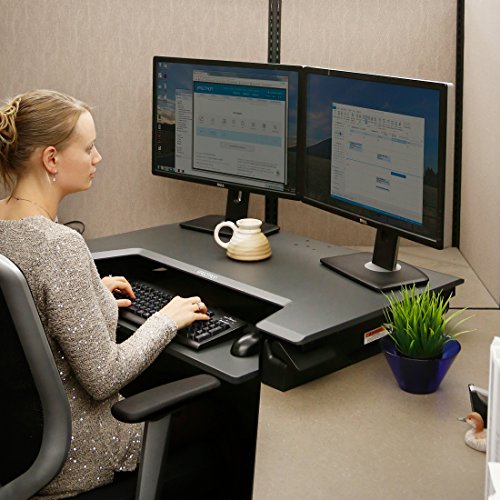 ERGOTRON Workfit-T Sitz-Stand Schreibtischaufsatz schwarz Anhebung bis 38cm belastbar bis 15 kg - 4