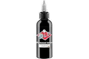 UMIKAkitchen Inchiostro per tatuaggi, inchiostro per tatuaggi, tribale, micro blade, colore nero scuro, accessorio professionale per tatuaggi, 30 ml